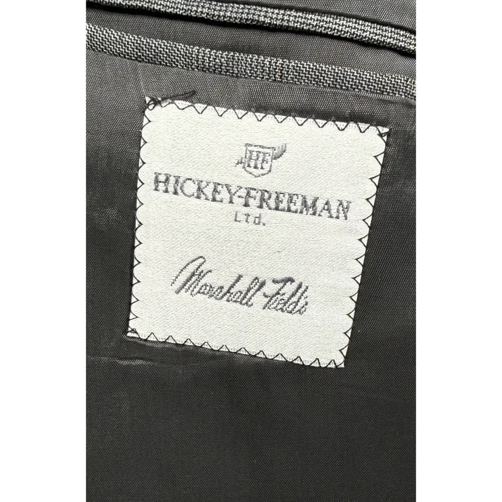 Hickey Freeman 42L Gray 100% Wool Blazer Men USA Made Luxury Sport Coat Tailored